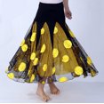 thumbnail image 2 of Sequin Ballroom Smooth Moon Dance Gypsy Practice Performance Dance Skirt, 2 of 2