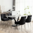 thumbnail image 2 of SEYNAR Modern Velvet Dining Chairs Set of 6 ,Upholstered Side Accent Kitchen Living room Chair with Rear Handle, 2 of 10
