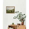 thumbnail image 2 of Drsoum Vintage Landscape Wall Art Classical Painting Mountain Range Valley Nature Wilderness Room Decor - 8x10in Natural Framed, 2 of 6