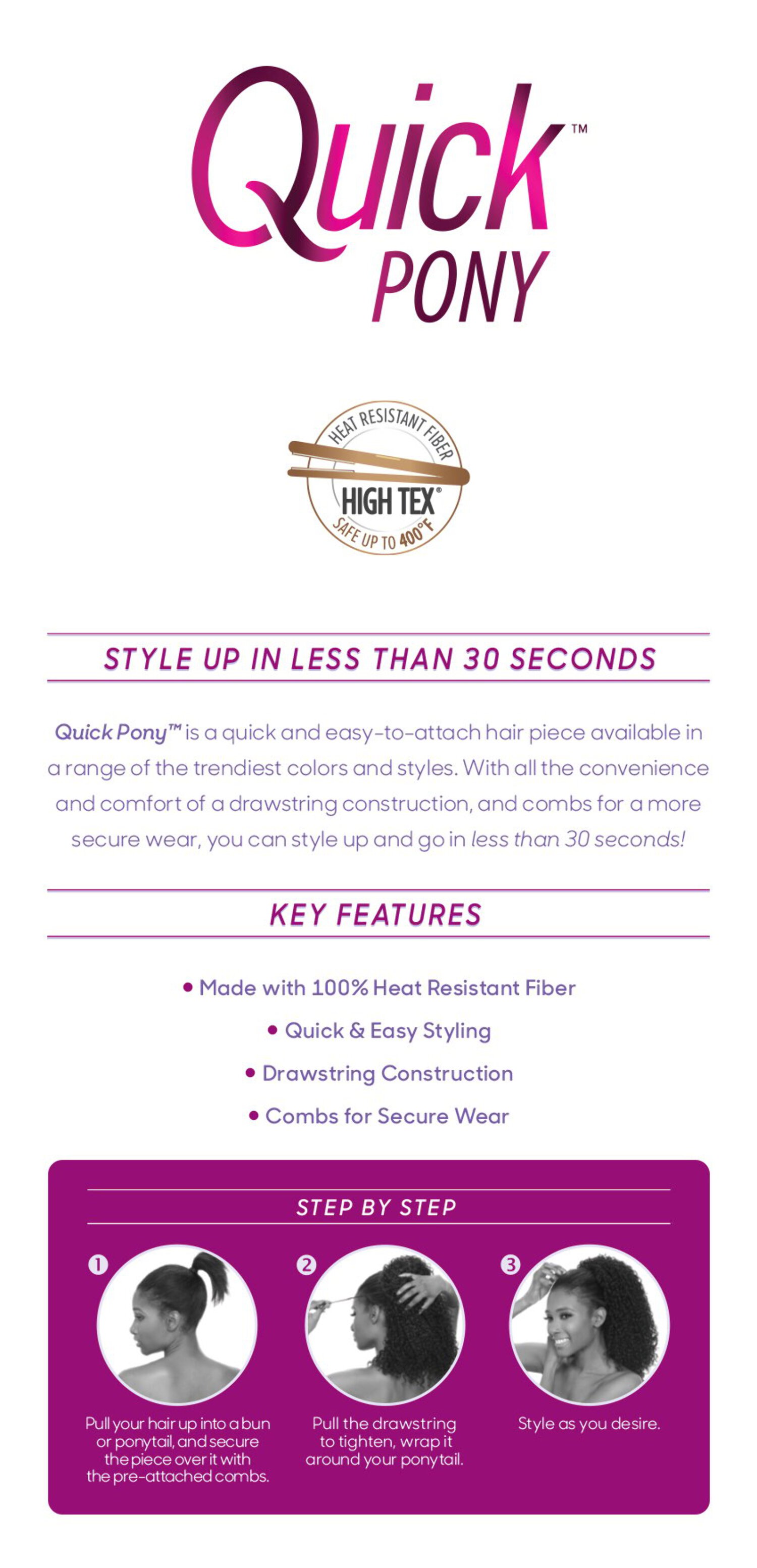 thumbnail image 5 of Outre Synthetic Quick Pony AFRO PUFF XL (S4/27), 5 of 7