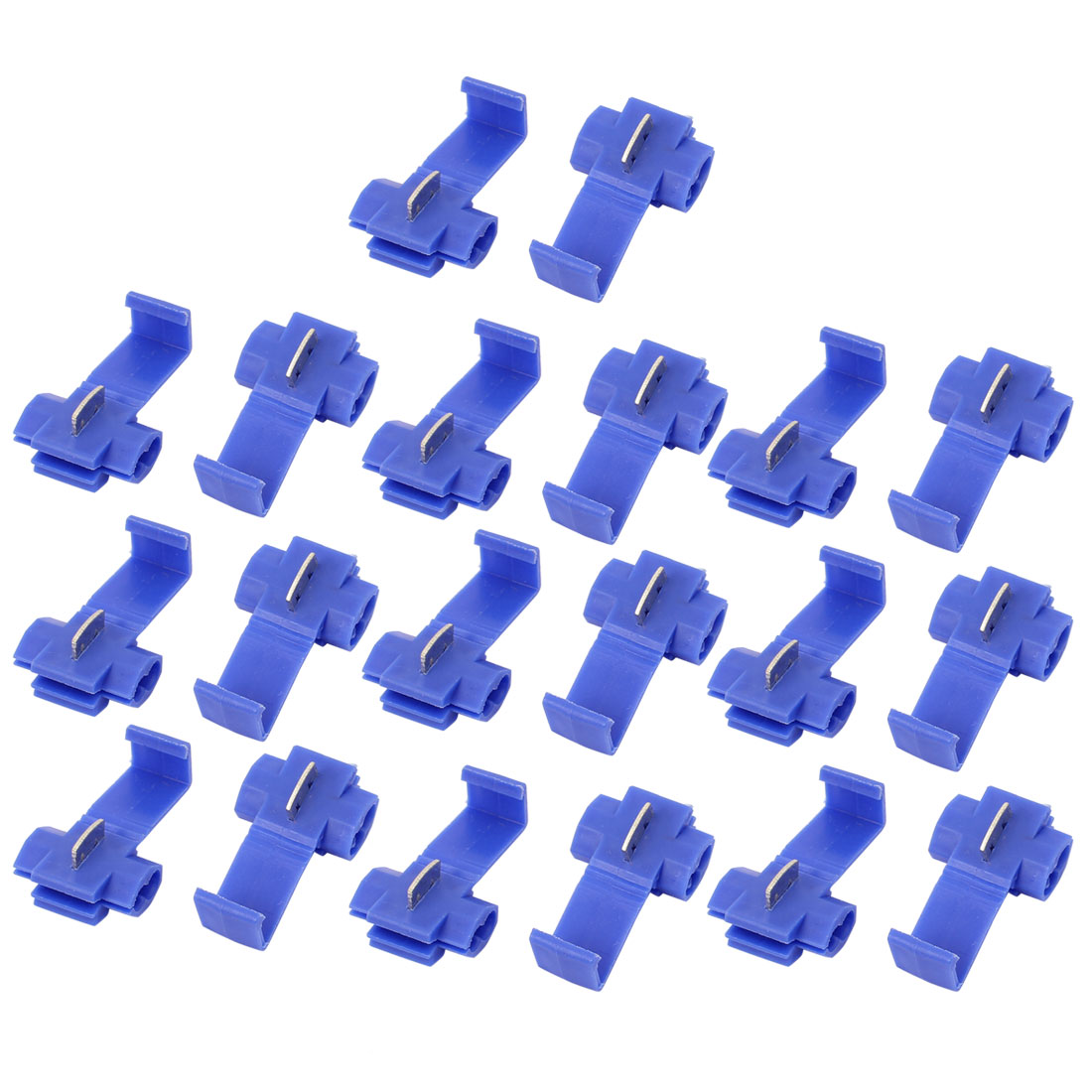 20pcs Electrical Cable Connectors Fast Quick Splice Lock Wire Terminals