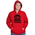 thumbnail image 4 of Live With Parents Slacker Funny Zip Up Hoodie Men's Women's Brisco Brands M, 4 of 5