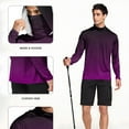 thumbnail image 6 of JXMVOJ Men's Summer UPF50+ Lightweight Breathable Sun Protection Hooded Blouse for Hiking Camping Fishing, Elastic Fabric Foldable Design All Season, 6 of 8