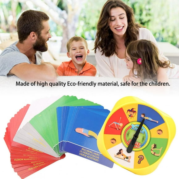 LAFGUR Yoga Game,Interactive Yoga Pose Game,Yoga Pose Kids Cards Interactive Game for Parents and Children