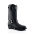 thumbnail image 2 of Grinders Unisex Black Smooth Sole Western Leather Boots-Rebel, 2 of 6