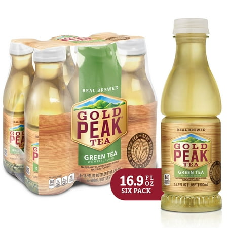 (2 Pack) Gold Peak Green Tea, 16.9 Fl Oz, 6 Count (Best Diet Tea Uk)