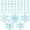Blue, variant on Taxenne 50PCS Snowflake Wall Stickers Christmas Glow In The Dark Decal Decoration for Christmas Party Room ( Blue )