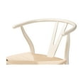thumbnail image 4 of Baxton Studio Paxton White Finished Wood 2-Piece Counter Stool Set, 4 of 9