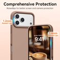 thumbnail image 3 of Smooth Liquid Silicone Case for iPhone 17 Pro Max 6.9", Shockproof Protective Phone Cover,Brown, 3 of 6