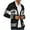 Black, variant on Herrnalise Men Christmas Casual Button Closure Knit Cardigan Stand Collar Long Sleeve Sweater Jacket Black