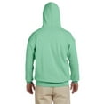 thumbnail image 2 of Gildan Adult Heavy Blend Hooded Sweatshirt - MINT GREEN - 2XL, 2 of 2