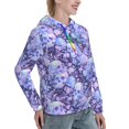 thumbnail image 6 of Lsque flower crystal Skull Pattern Casual Women's Hoodie,Hooded Sweatshirt with Kangaroo Pocket,Pullover Hoodie with Eye-catching Drawstrings-X-Large, 6 of 7