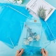 thumbnail image 3 of 30pcs 12x16 Inch Extra Large Mesh Gift Bags with Drawstring Large Blue Organza Gift Bag Big Deep Sky Blue Jewelry Packaging Pouches, 3 of 9