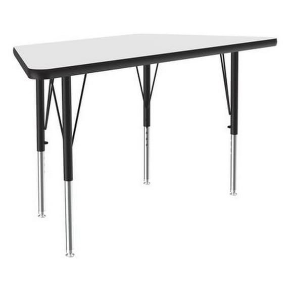 Pemberly Row 24x48" Wood Markerboard-Dry Erase-Activity Tables in Black/White