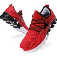 thumbnail image 1 of Asotony Men Tennis Sneakers Air Shoes Tennis Sports Running Red shoe size 9, 1 of 7