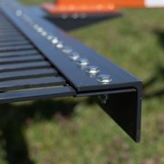 Titan Attachments 3 Point 4 FT Landscape Rake for Compact Tractors, Fits Category 1 Hookup, Tow-Behind Garden Tool, Landscaper, and Grass Comb