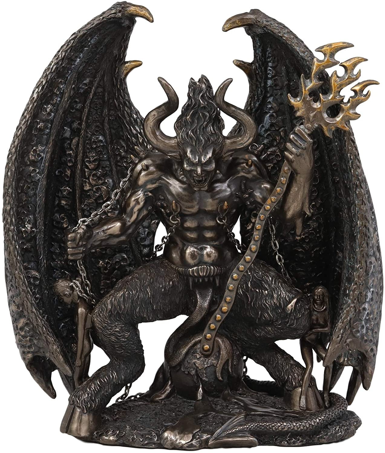 Arch Devil Satan Lucifer Morning Star Figurine Baphomet Statue Fallen