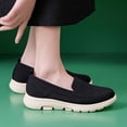 thumbnail image 4 of Women's Platform Wedges Orthopetic Slip on Walking Shoes Comfortable Memory Foam Nurse Driving Loafers, 4 of 6