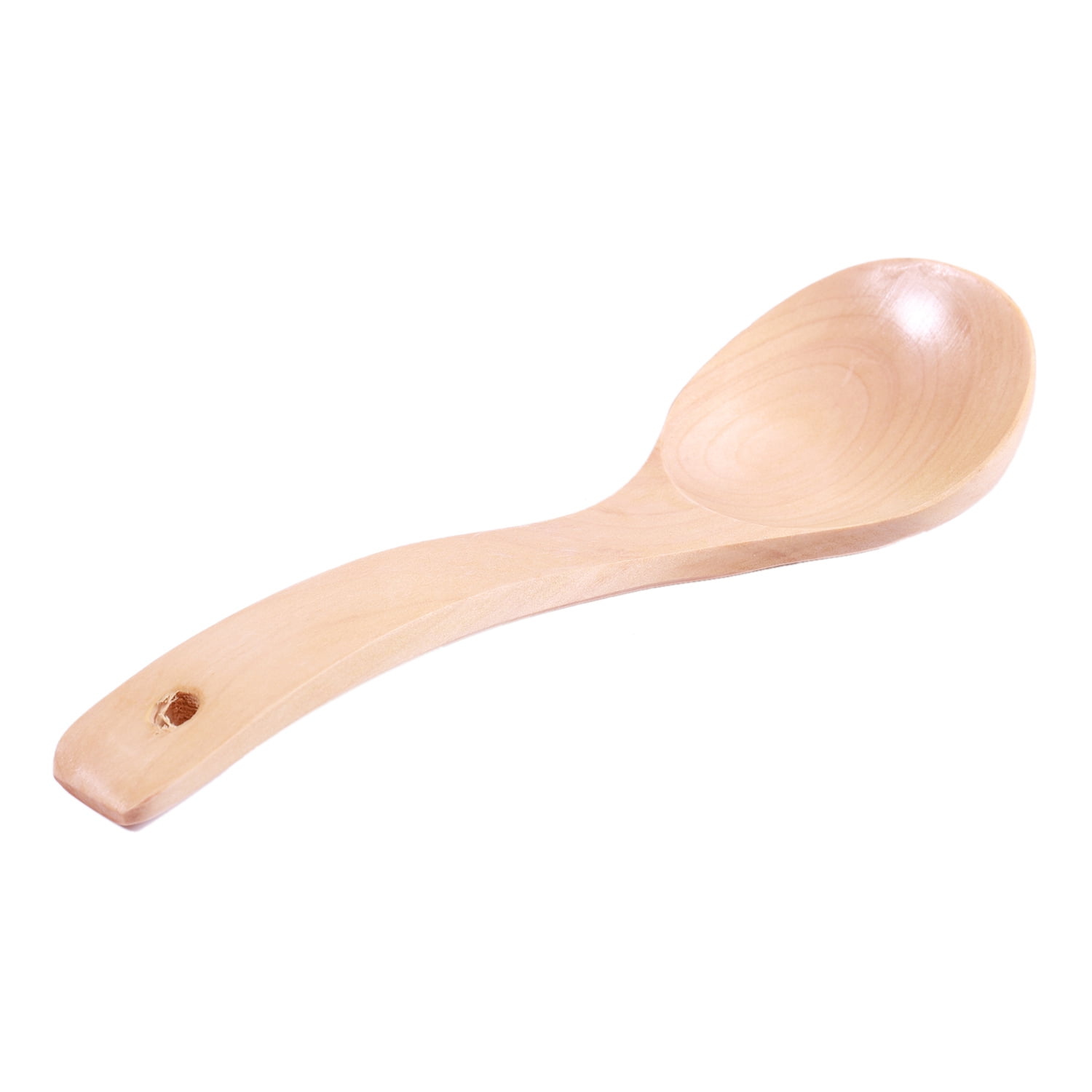 Sourcingmap Household Kitchen Wood Round Head Rice Scoop Soup Ladle Spoon 9 Long 