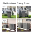thumbnail image 3 of Aoodor Patio Privacy Screen 49''W x 50''H Air Conditioner Fence, 3 Panels Trash Can and Pool Equipment Enclosure, Decorative AC Unit Fence for Garden, Backyard, Pool, Patio, 3 of 9