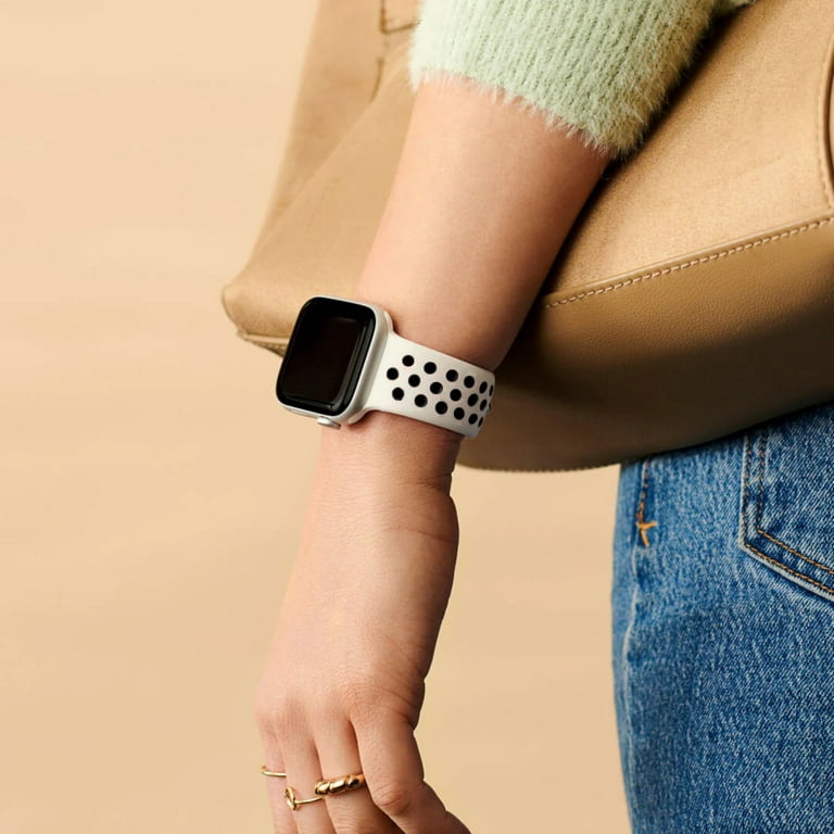 ComfiTime Apple Watch Band Stretchy iWatch Bands 38 40 41 42 44 45 49 mm for Women Men Breathable Silicone Apple Watch Sport Bands iPhone Watch