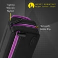 thumbnail image 4 of Casemaster Plazma Pro Dart Case Black with Amethyst Zipper and Phone Pocket, 4 of 10