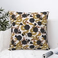 thumbnail image 6 of Rateoe Snake And Rose Pattern Throw Pillow Cover Premium Pillow Stuffer Sham Square for Decorative Cushion Bed Couch Sofa(Pillow insert not included), 6 of 8