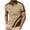 Khaki, variant on HomeGardon Mens Shirts Turn Down Collar Short Sleeve,Mens Shirts Turn Down Collar Color Match Loose Lapel Shirt Large Size Fashion Fallow Short Sleeve,S-XXXL