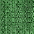 thumbnail image 1 of Ahgly Company Indoor Square Abstract Emerald Green Modern Area Rugs, 4' Square, 1 of 4