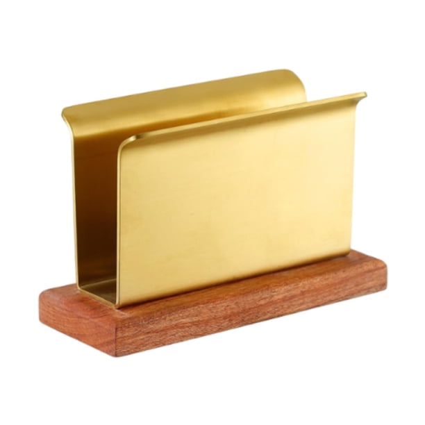 Servilletero para mesa, estilo rústico, independiente, creativo, para papel Oro