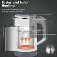 thumbnail image 3 of AURA 800ml KettlesCordless Fast Boil Quiet Electric Kettles Auto Shut-Off Boil-Dry Protection Ideal for Home, Office, Hotel (White), 3 of 5