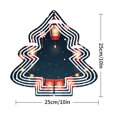 thumbnail image 7 of Stylish Metal Hanging Christmas Tree Wind Spinner - Festive Red Lantern Snowflakes & Ornaments Design for Garden Decor, 7 of 7