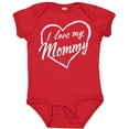 thumbnail image 3 of Inktastic I Love My Mommy in White Chalk Heart Boys or Girls Baby Bodysuit, 3 of 5