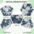thumbnail image 5 of Women Silk Pajama Sets Causal Outings Fashion Midnight Blooms Pattern Home, 5 of 7