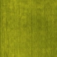 thumbnail image 1 of Ahgly Company Machine Washable Indoor Square Abstract Yellow Contemporary Area Rugs, 6' Square, 1 of 4