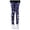 Dark Blue, variant on Toddler Kids Girl Winter Thick Warm Pant Printing Fleece Lined Legging Ankle Length Tights Stretchy Thermal Leggings,Size 4-5 Years