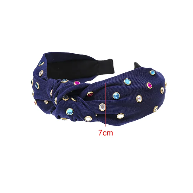 Diademas de moda para mujer, diadema con nudo cruzado, accesorios para el cabello con lazo