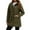 Green, variant on Women's Long Plush Raincoat Hooded Windbreaker Outdoor Coat, Rain Jacket Women, Womens Tops, Women Fall Clothes