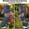 thumbnail image 3 of Bird Feeder Squirrel Proof,2.5LBS Metal Bird Seed Feeders for Outdoors Hanging,Wild Birds Feeders for Finch Cardinal Blue Jay Outside (Blue), 3 of 8