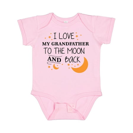 

Inktastic I Love My Grandfather to the Moon and Back Gift Baby Boy or Baby Girl Bodysuit
