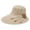 Beige, variant on Foldable Straw Sun Hats for Women Summer Lightweight Floral Side Decor Summer Beach Hat Breathable UV Protection Wide Brim Travel Outing Fashion Sun Cap Pink