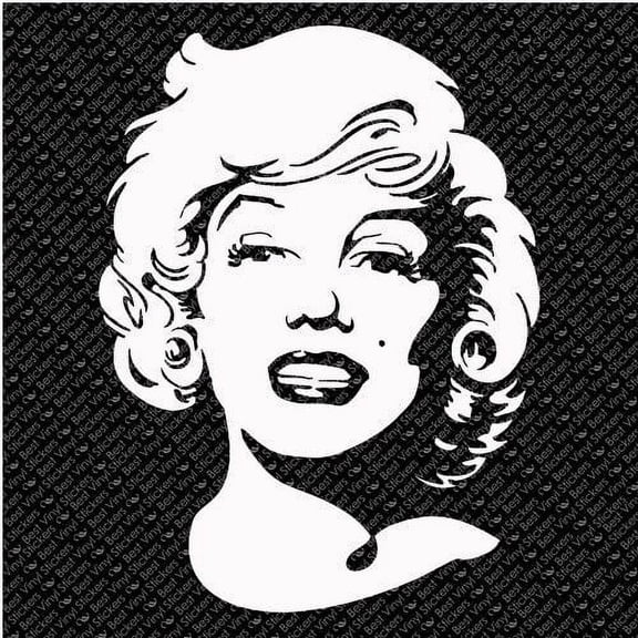 Car Decal Marilyn Monroe Classic Beauty 6 Inch Professional Sticker for Truck, Car, Tumbler, Cup, Laptop, Decor, Locker, Table, Window