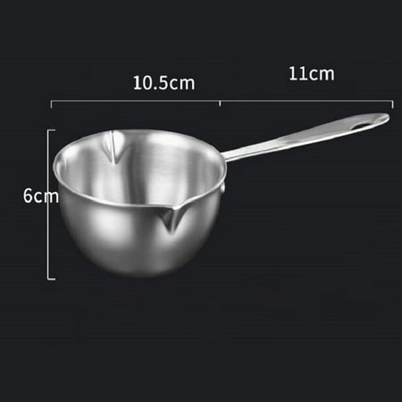

Goodhd Pot Gravy Stainless Steel Milk Pot Small Mini Sauce Pan Saucepan Non Stick