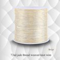 thumbnail image 1 of Cordon en nylon pour nœud chinois, 100 m x 0,8 mm, beige, pour macramé, Shamballa, 1 of 3
