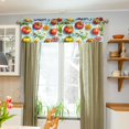 thumbnail image 3 of Yayeee Kitchen Valance Rod Pocket 54" x 18" Living Room Window Curtain, Green Tomatoes, 3 of 6