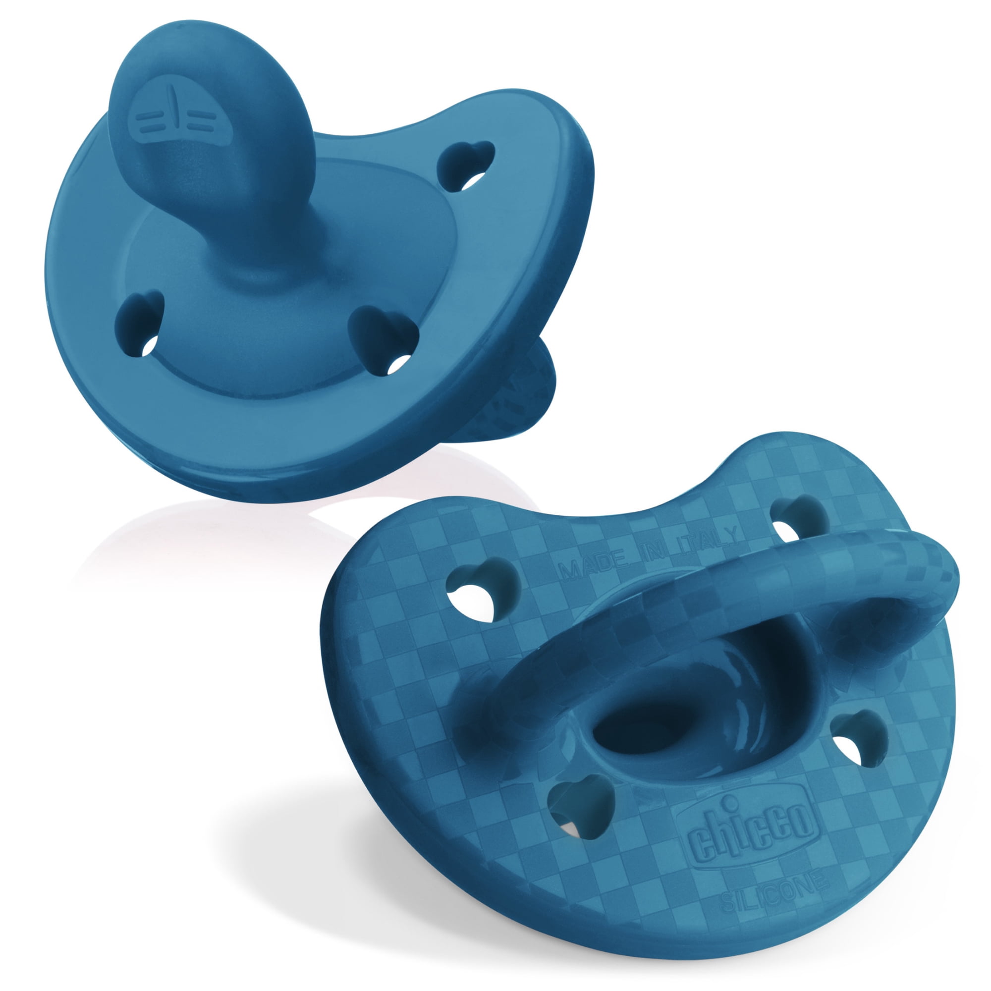 Chicco PhysioForma® Luxe One-Piece Silicone Pacifier, 16-24 Months, 2pk - Ocean Blue