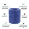 thumbnail image 2 of Wrist Sweatbands - Athletic Cotton Terry Cloth Wrist Bands for Basketball, Tennis, Football, Baseball (Pair), 2 of 5