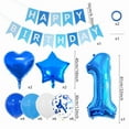thumbnail image 2 of Set de globos azules para cumpleaños de 1 año, 27 piezas, para niños y niñas, 2 of 2