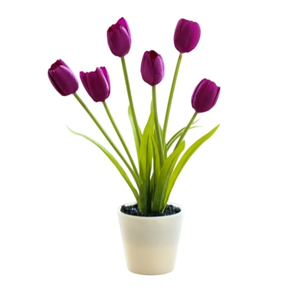 Vibrant Artificial Tulip Potted Plants for Home, Wedding & Party Decoration