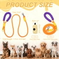 thumbnail image 2 of Uxcell Dog Leash with Padded Hands Free, 4.9ft/1.5m Adjustable Bungee Dog Training Leash, No Pull Heavy Duty Rope(Orange, Beige Bag), Intended for Large Medium Pet Running/Hiking/Walking, 2 of 7